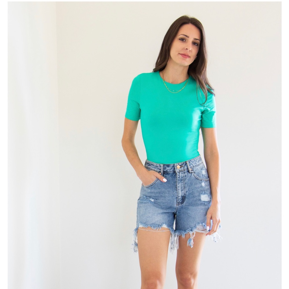 Pavani Tee Bodysuit in Green by Priv
